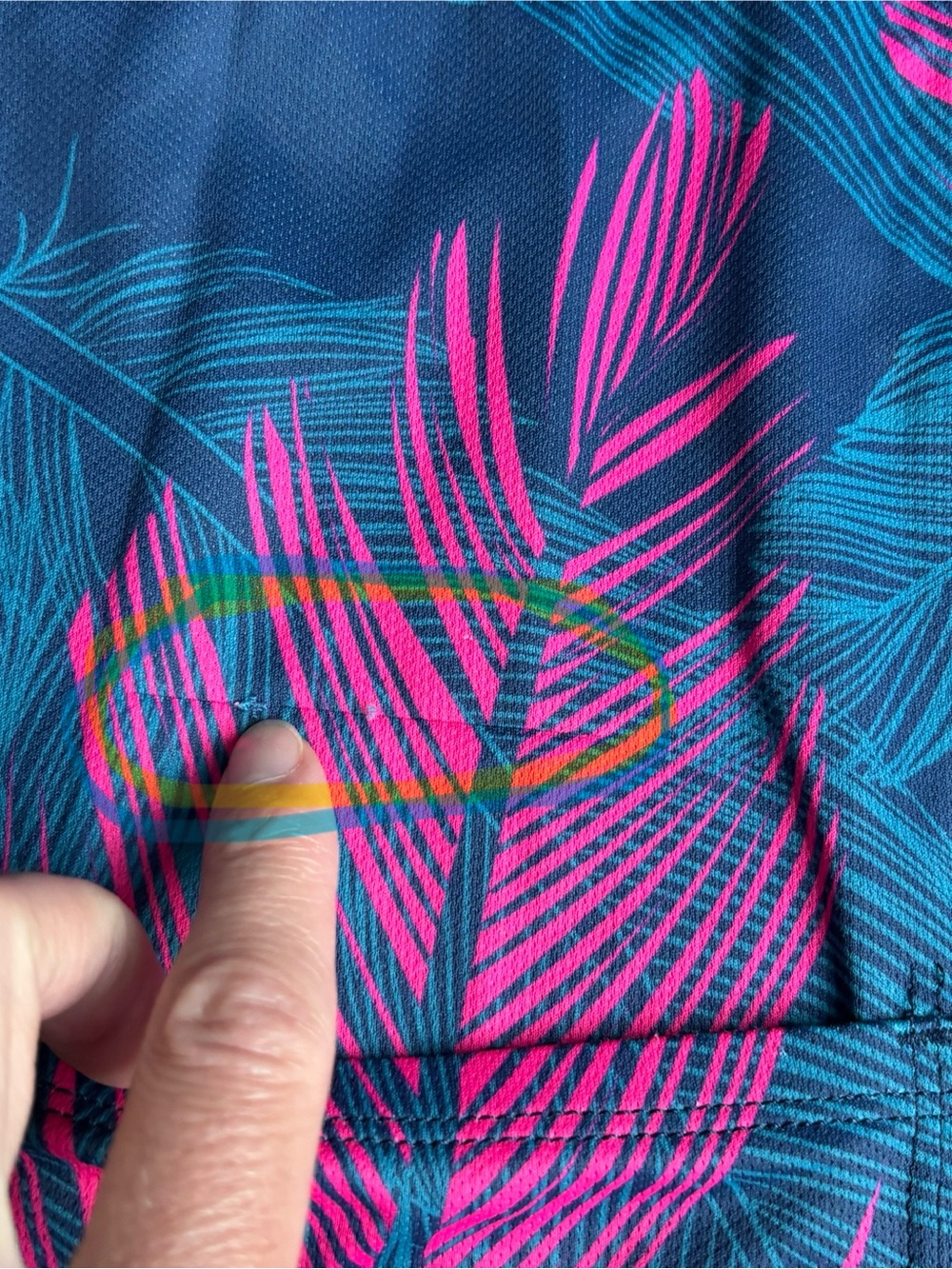 Terry Cycling Mesh Sleeveless Bike Jersey Tank Top Pink Blue Feathers Pockets L - Picture 12 of 12